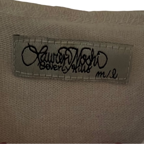 Lauren Moshi White Hooded Top sweatshirt with rhinestone Evil Eye Design - Picture 7 of 8